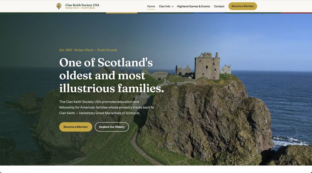 Clan Keith Society USA website